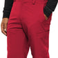 Men's Zip Fly Button Closure Tapered Leg Pant