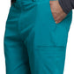 Men's Zip Fly Button Closure Tapered Leg Pant