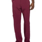 Men's Zip Fly Button Closure Tapered Leg Pant