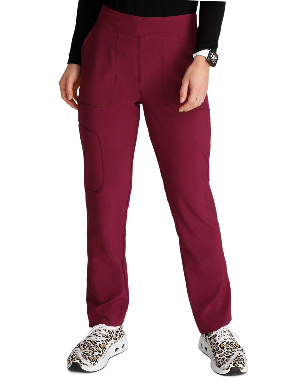 Women's Mid-Rise Tapered Leg Pant Pull-on Cargo