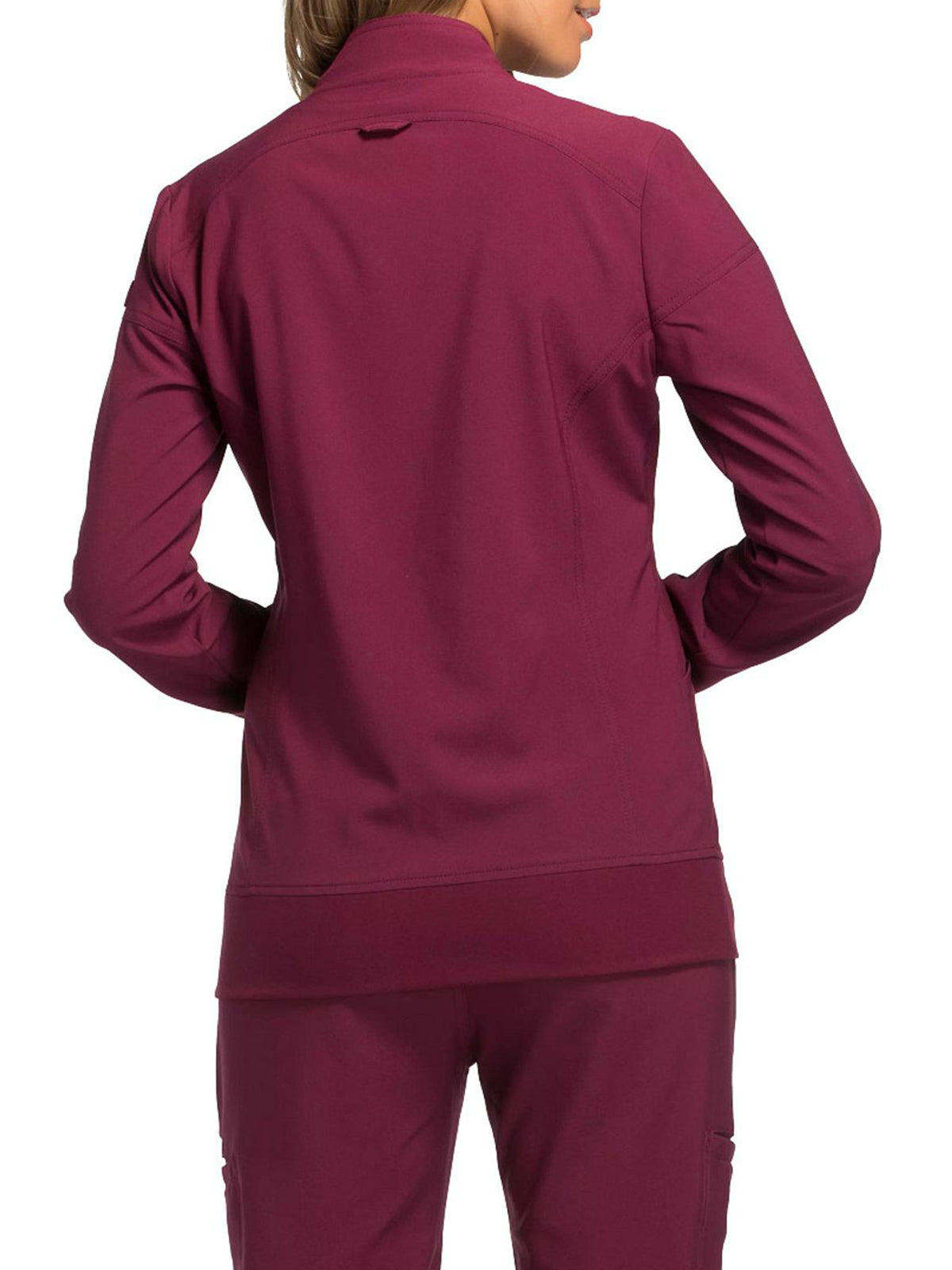 Women's 2 Pocket Zip Front Scrub Jacket