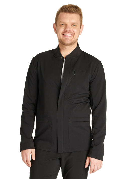 Men's Zip Front Scrub Jacket