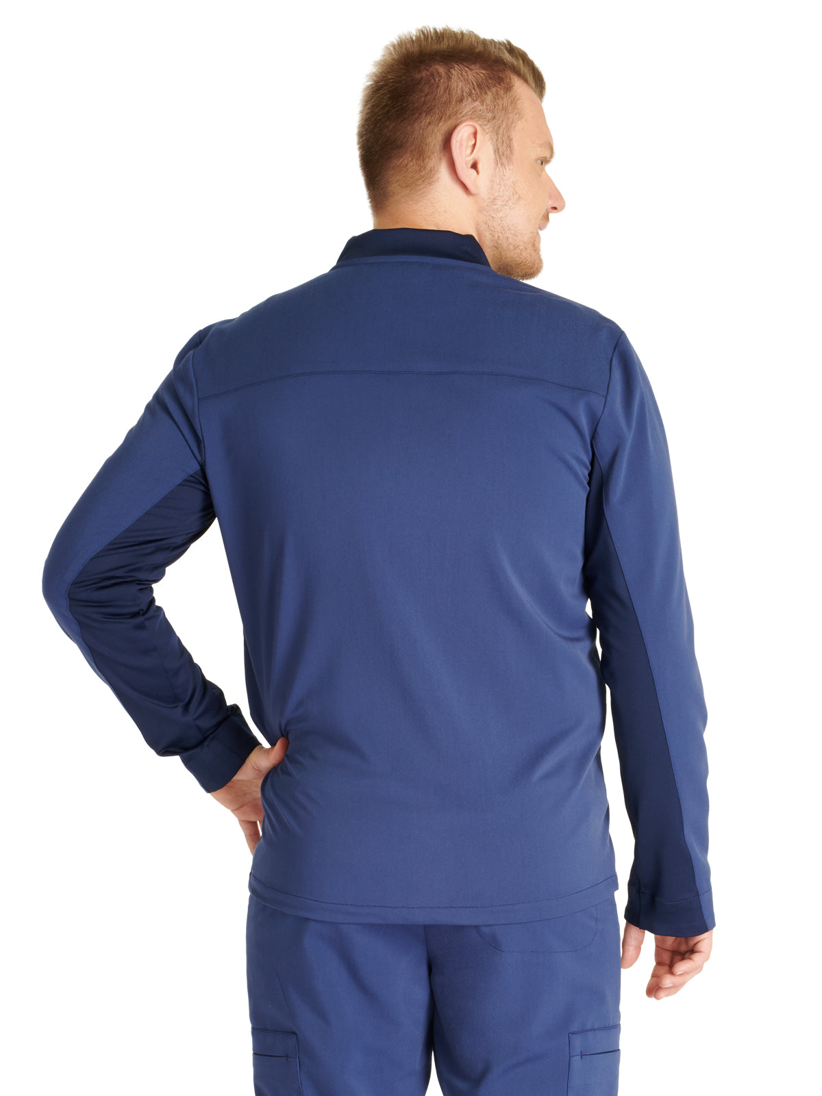 Men's Zip Front Scrub Jacket