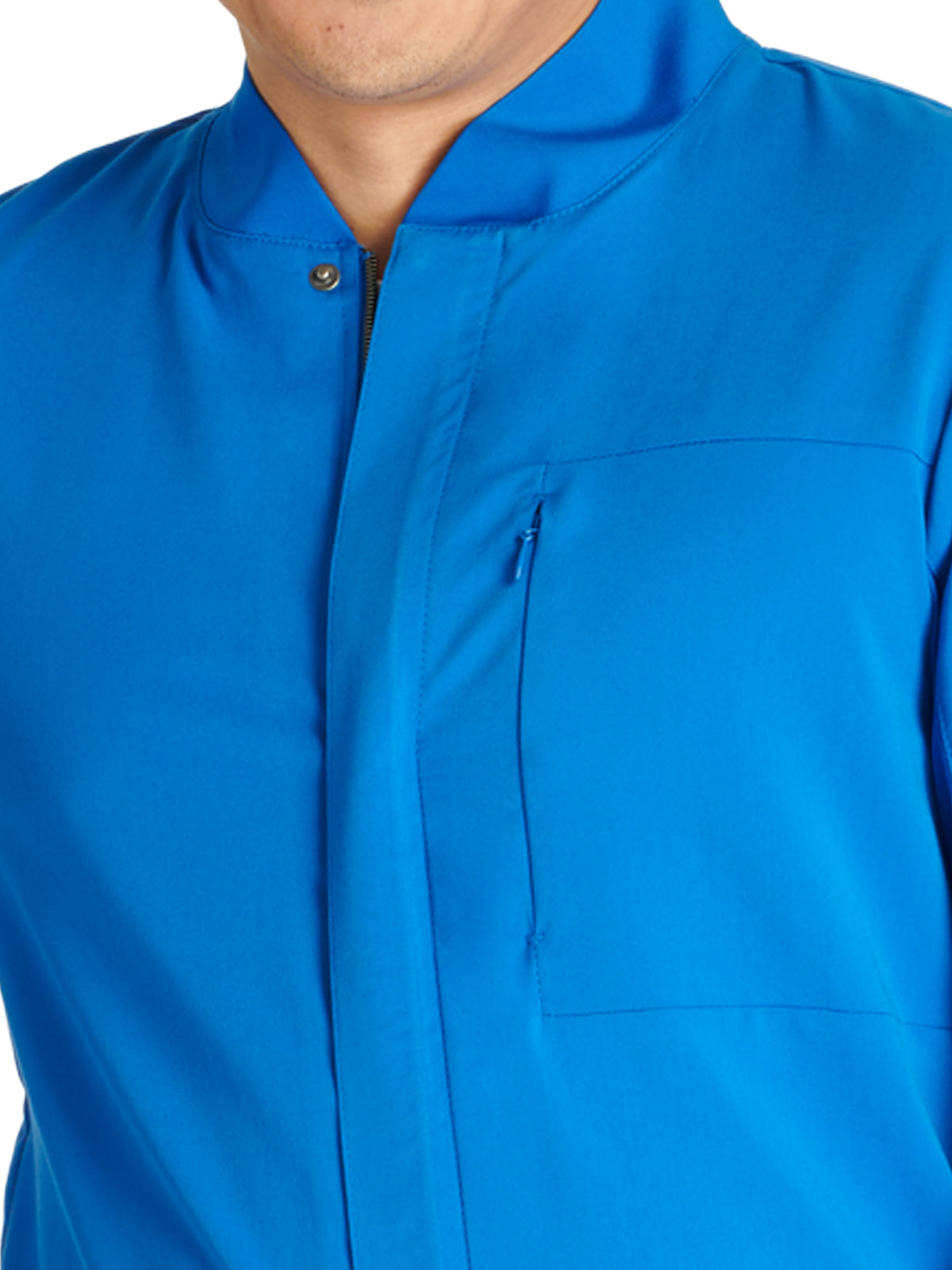 Men's Zip Front Scrub Jacket