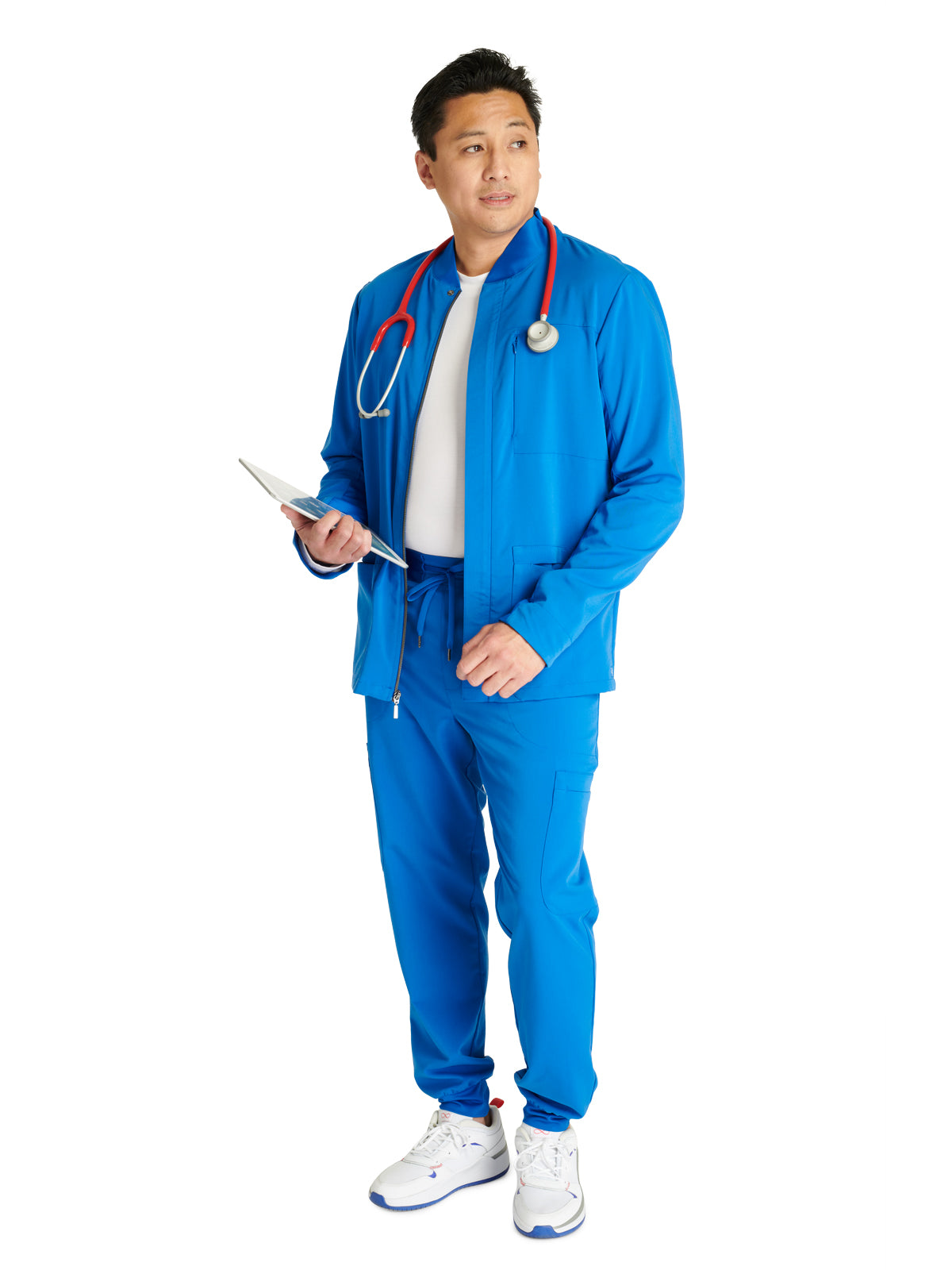 Men's Zip Front Scrub Jacket