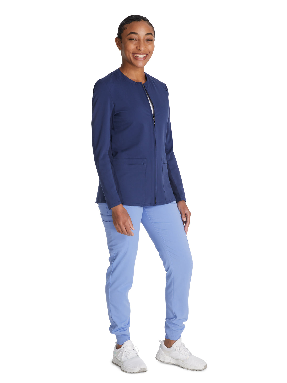 Women's Zip Front Scrub Jacket