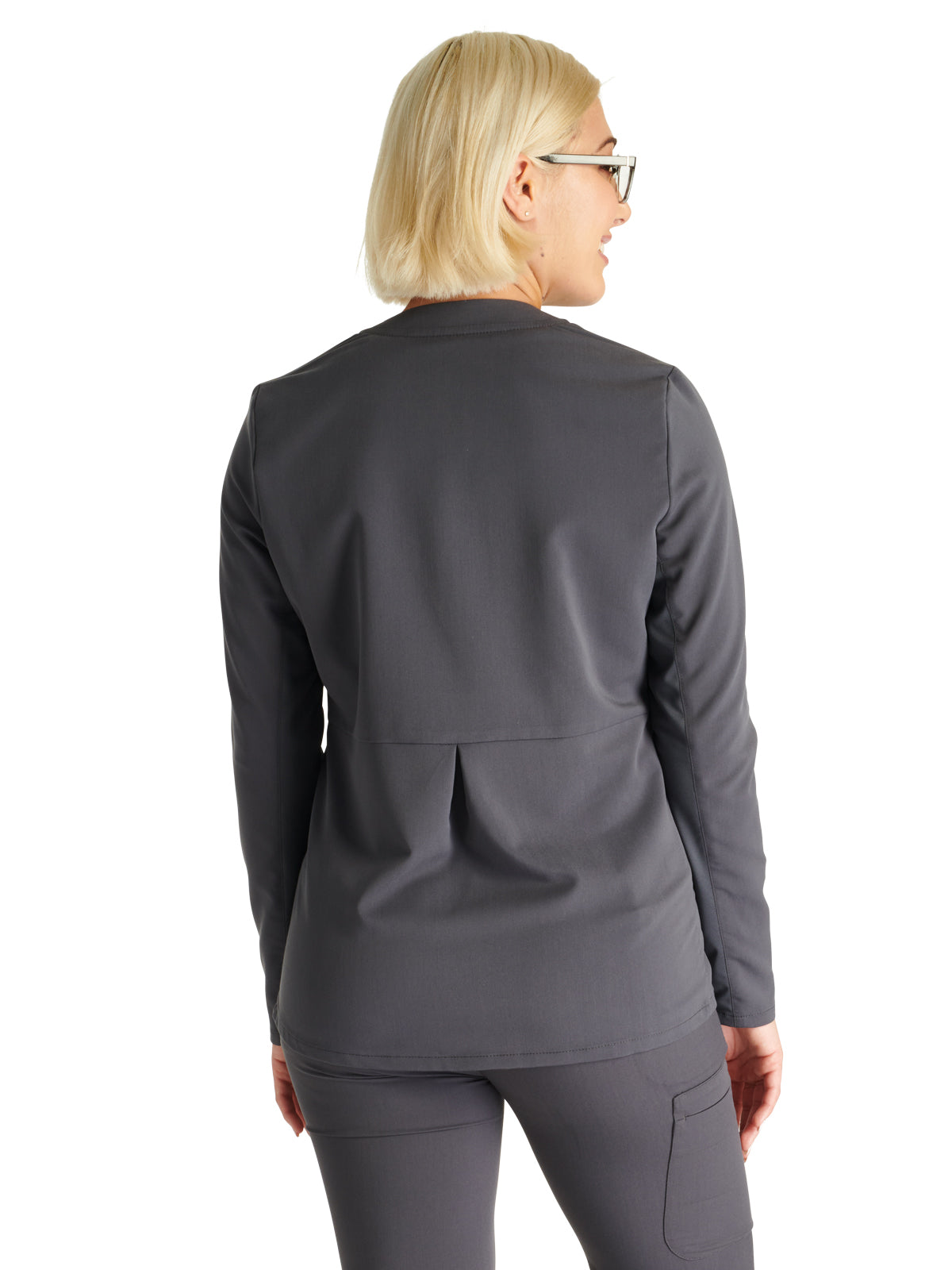 Women's Zip Front Scrub Jacket