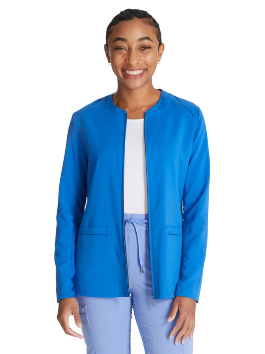 Women's Zip Front Scrub Jacket