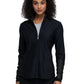 Women's Mock Neck Zip Front Scrub Jacket