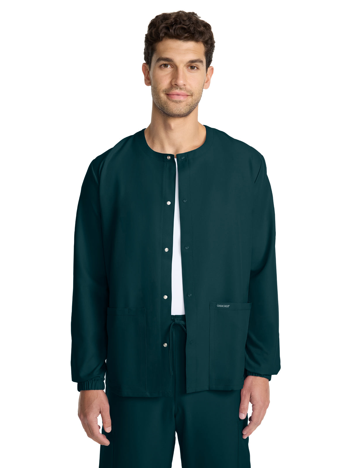 Unisex 2-Pocket Snap Front Jacket