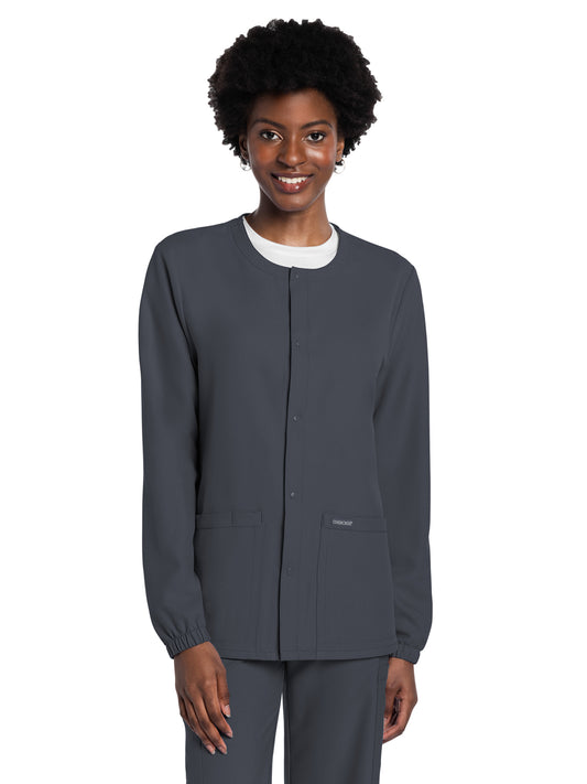 Unisex 2-Pocket Snap Front Jacket