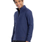 Men's Stand Up Collar Zip Front Scrub Jacket