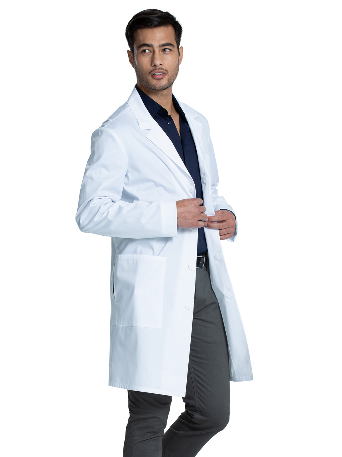 Unisex Three-Pocket 38" Full-Length Lab Coat