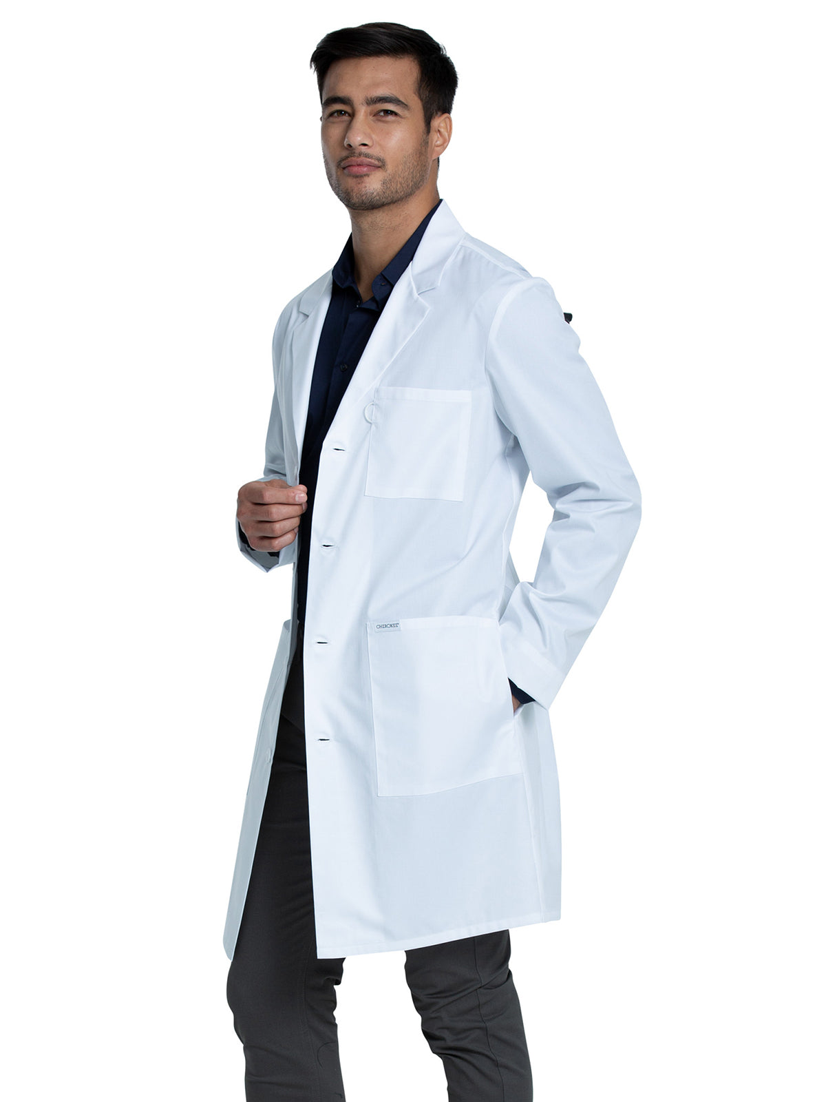 Unisex Three-Pocket 38" Full-Length Lab Coat