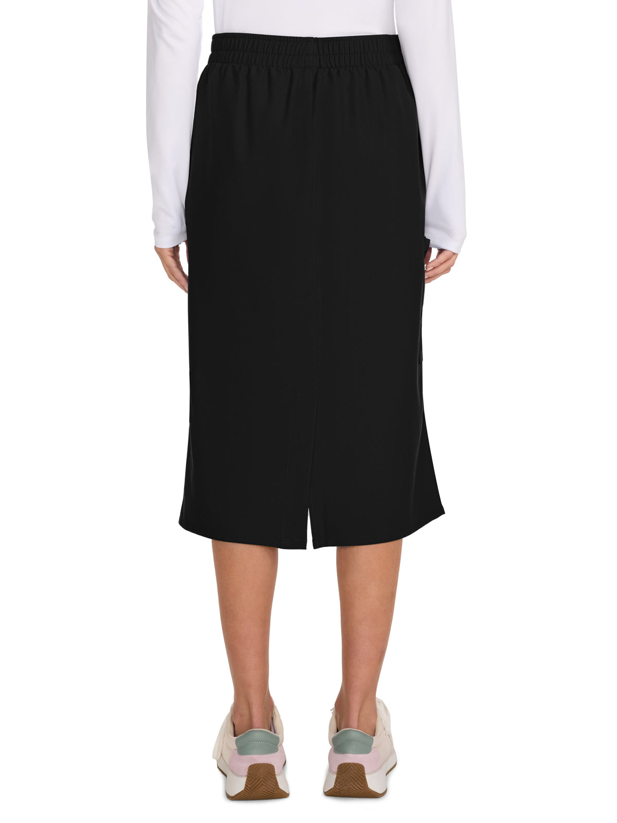 Women's 2-Pocket Elastic Waist Skirt