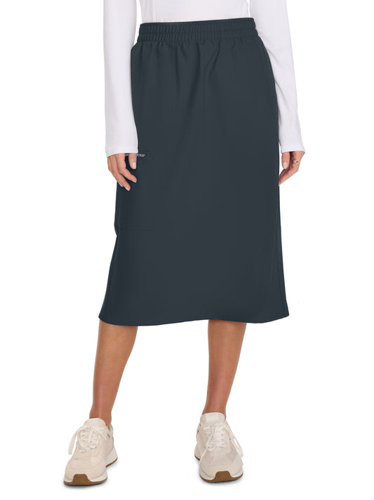 Women's 2-Pocket Elastic Waist Skirt