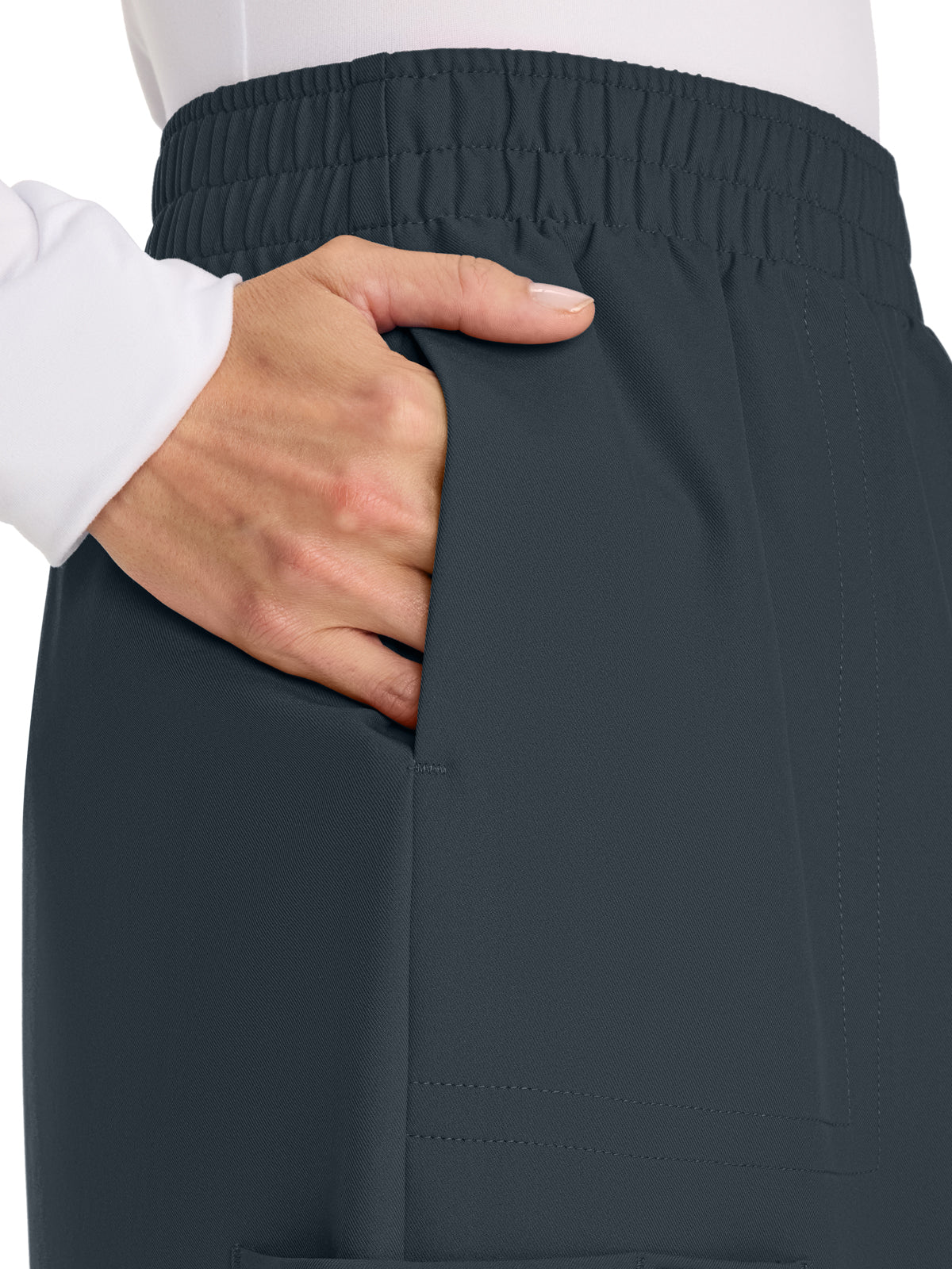 Women's 2-Pocket Elastic Waist Skirt