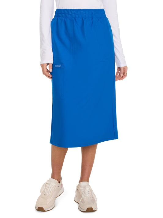 Women's 2-Pocket Elastic Waist Skirt