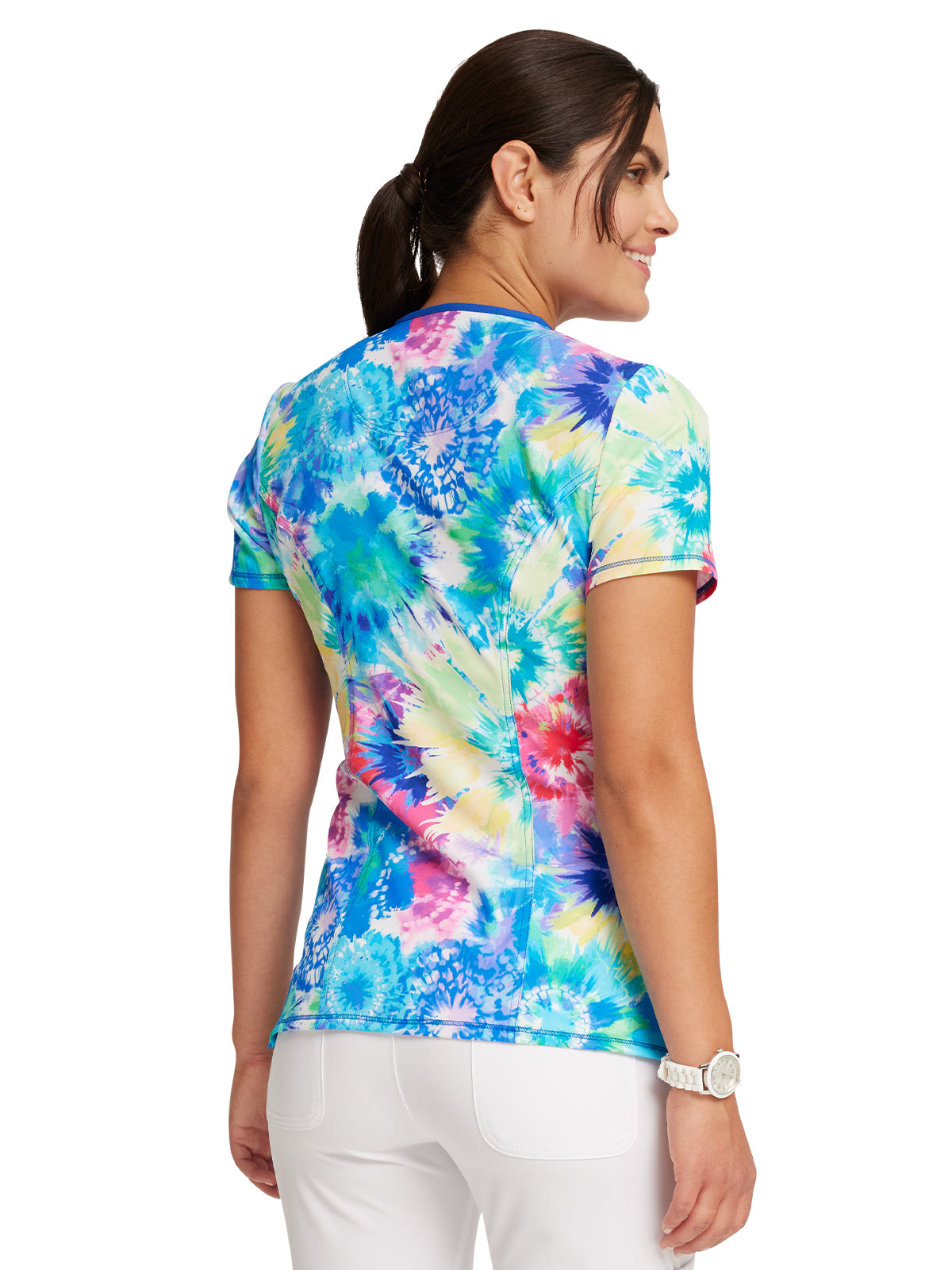 Women's Round Neck Print Top