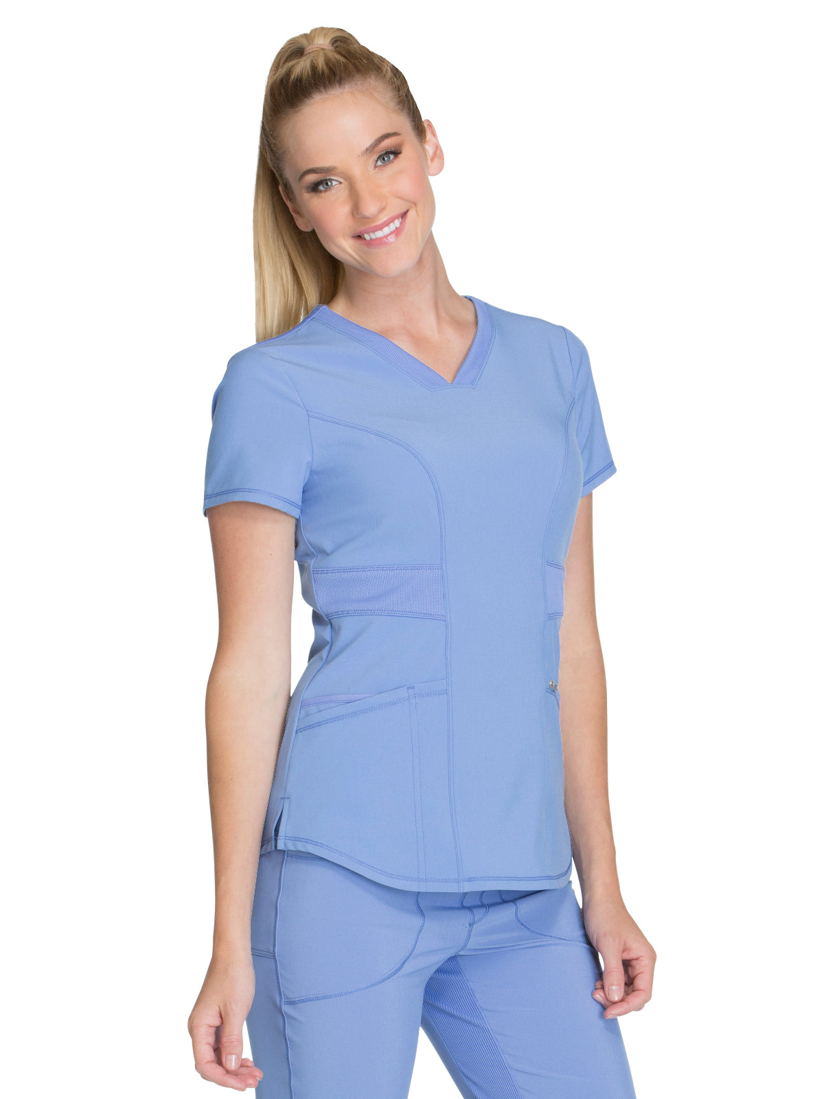 Women's 3-Pocket V-Neck Scrub Top