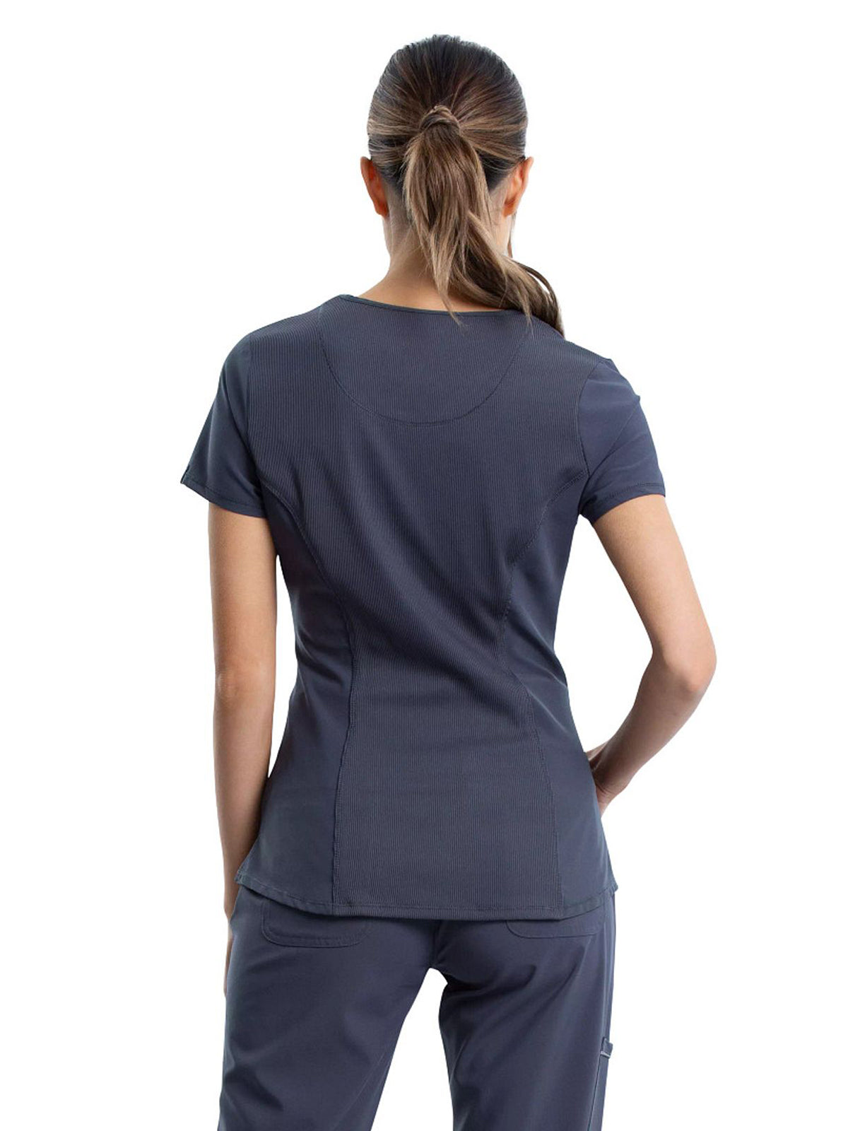 Women's 3-Pocket V-Neck Scrub Top