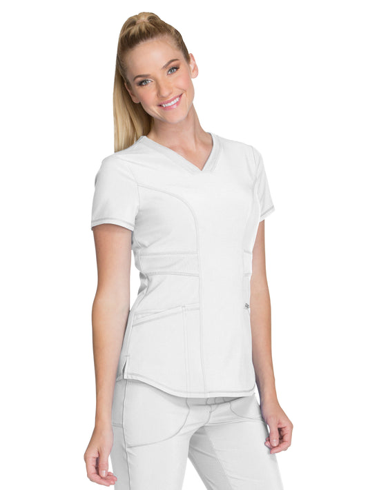 Women's 3-Pocket V-Neck Scrub Top