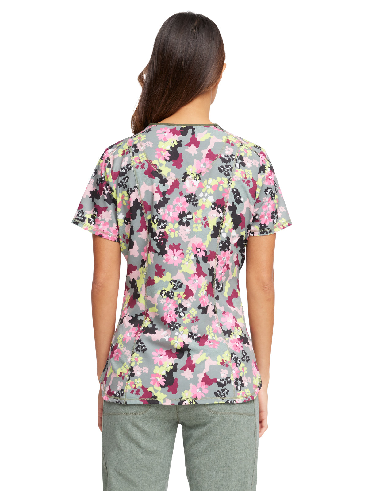 Women's V-Neck Print Top