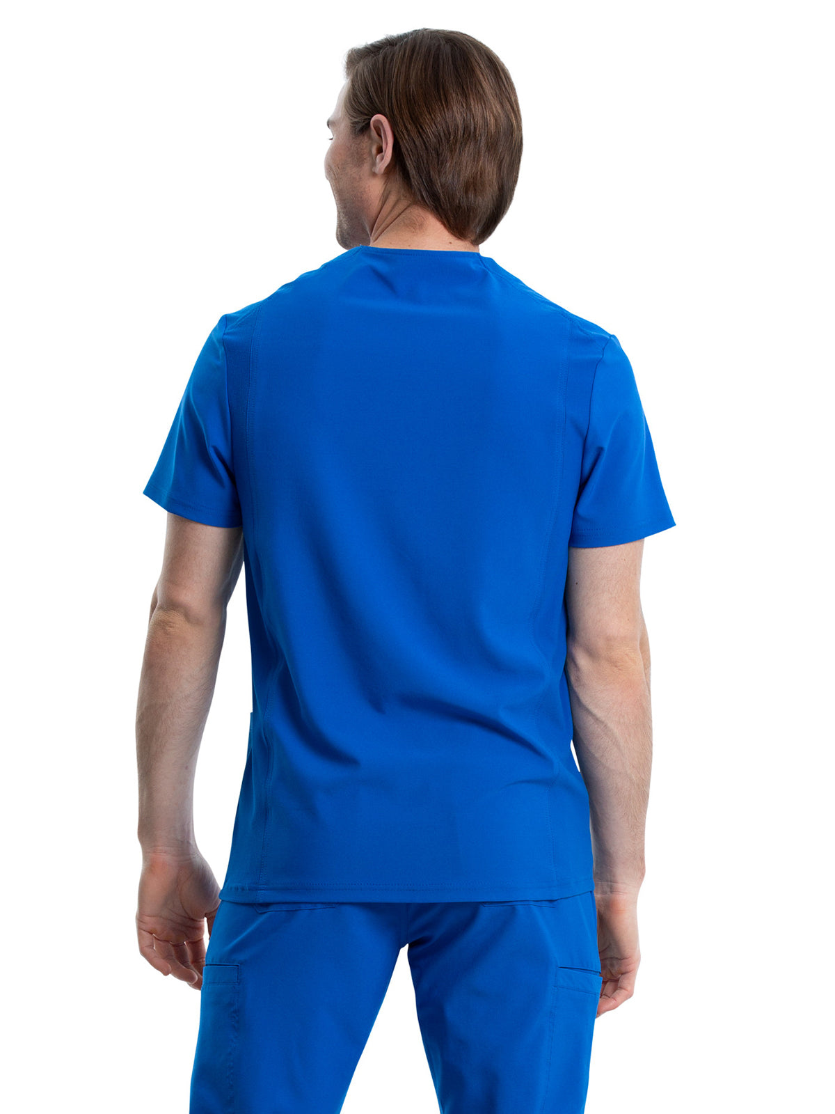 Men's Four-Pocket V-Neck Scrub Top