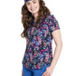 Women's V-Neck Tuckable Print Top