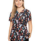 Women's V-Neck Tuckable Print Top