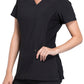 Women's 3-Pocket Mock Wrap Knit Panel Top