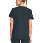 Women's 2-Pocket Maternity V-Neck Top - CK701A - Pewter