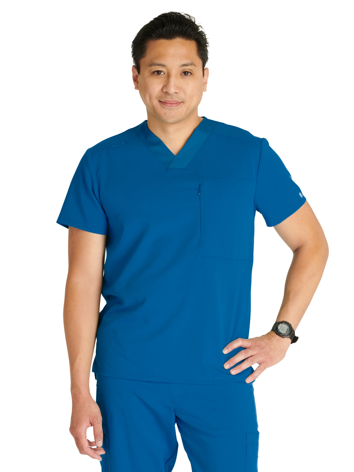 Men's V-Neck Scrub Top