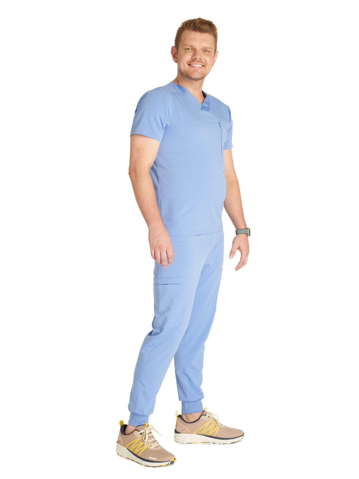 Men's V-Neck Scrub Top