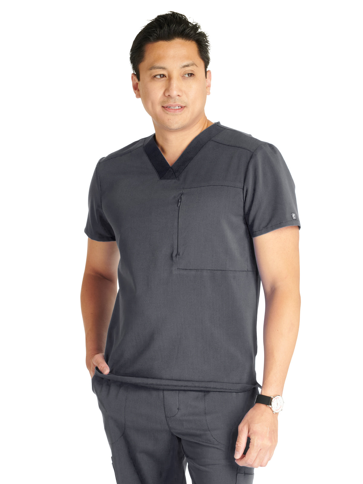 Men's V-Neck Scrub Top