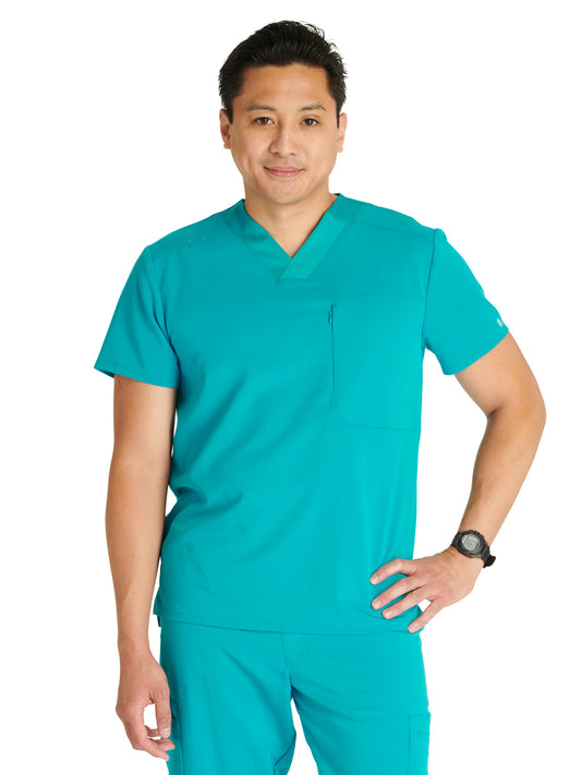 Men's V-Neck Scrub Top