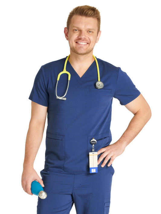 Men's V-Neck Scrub Top