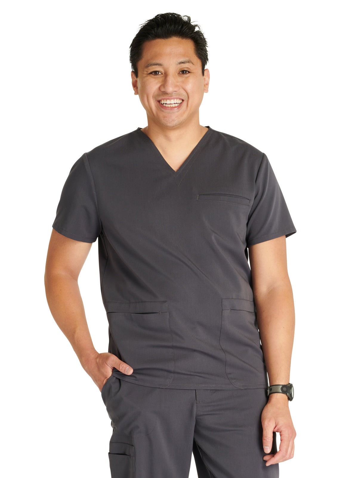 Men's V-Neck Scrub Top