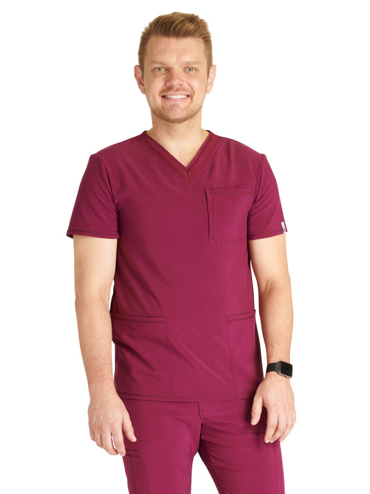 Men's V-Neck Scrub Top