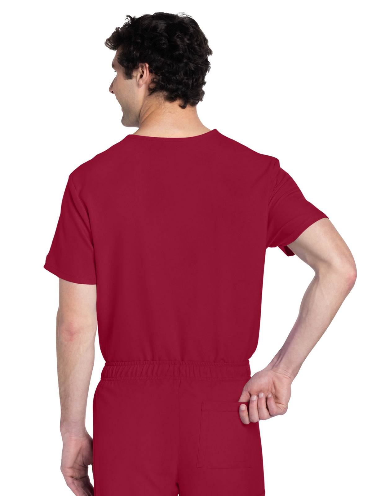 Unisex 1-Pocket V-Neck Top