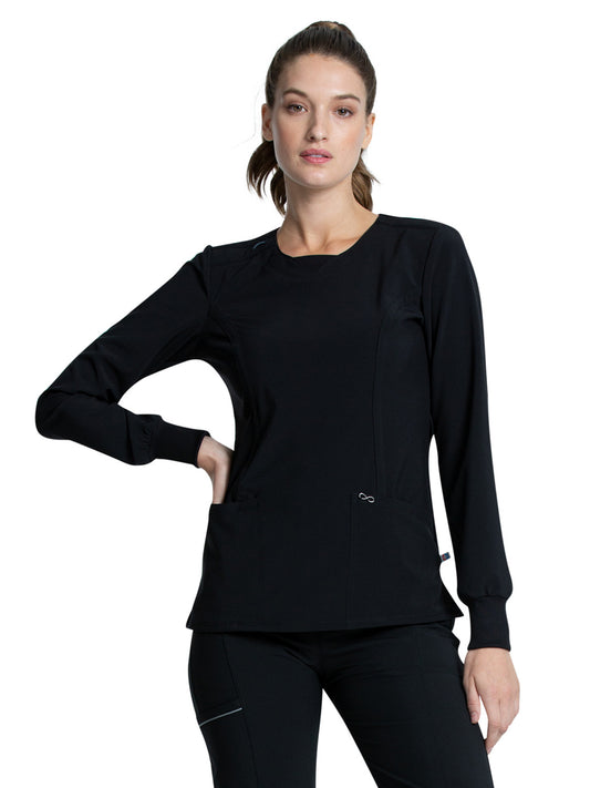 Women's 3 Pocket Long Sleeve V-Neck Top