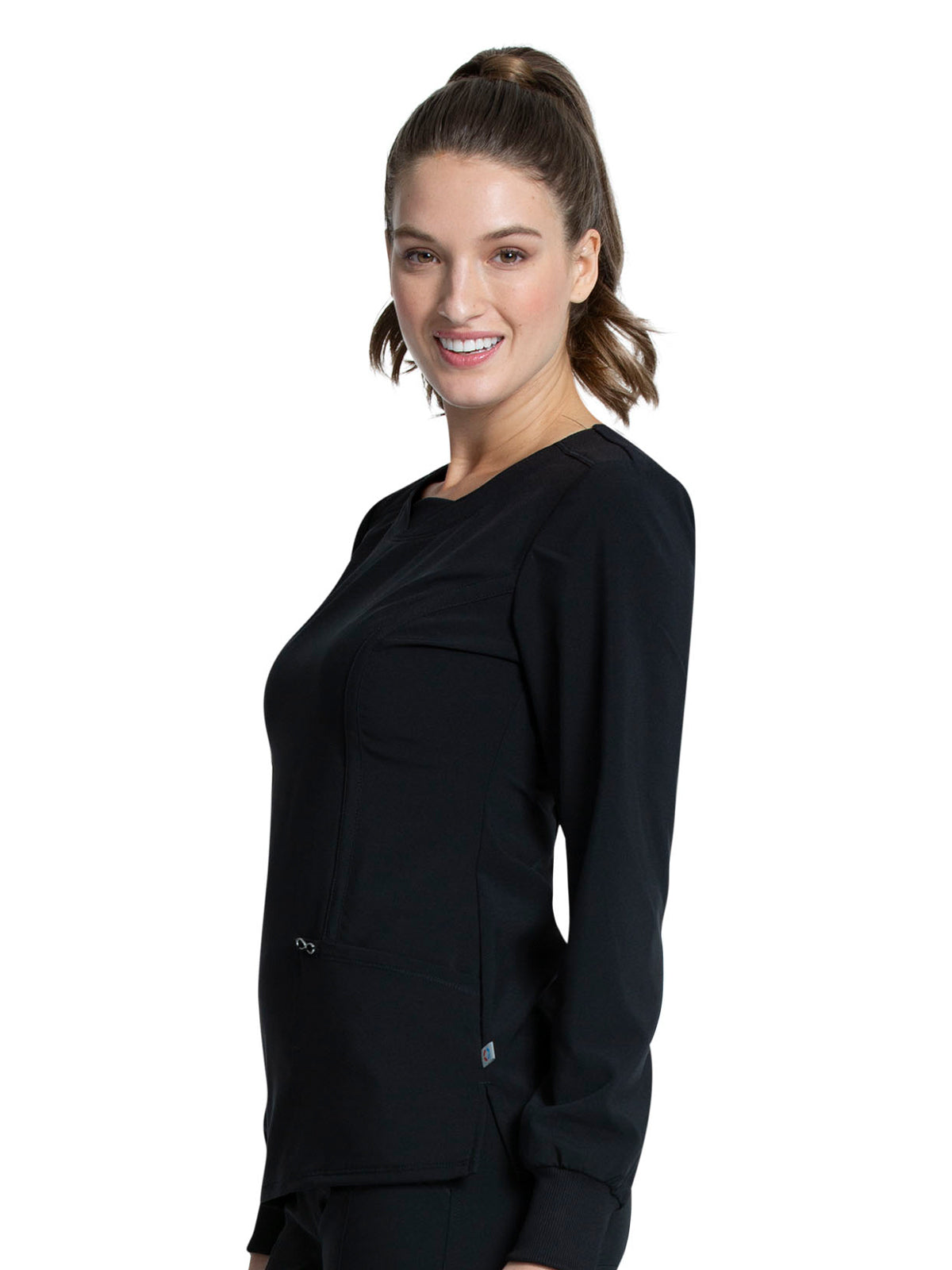 Women's 3 Pocket Long Sleeve V-Neck Top