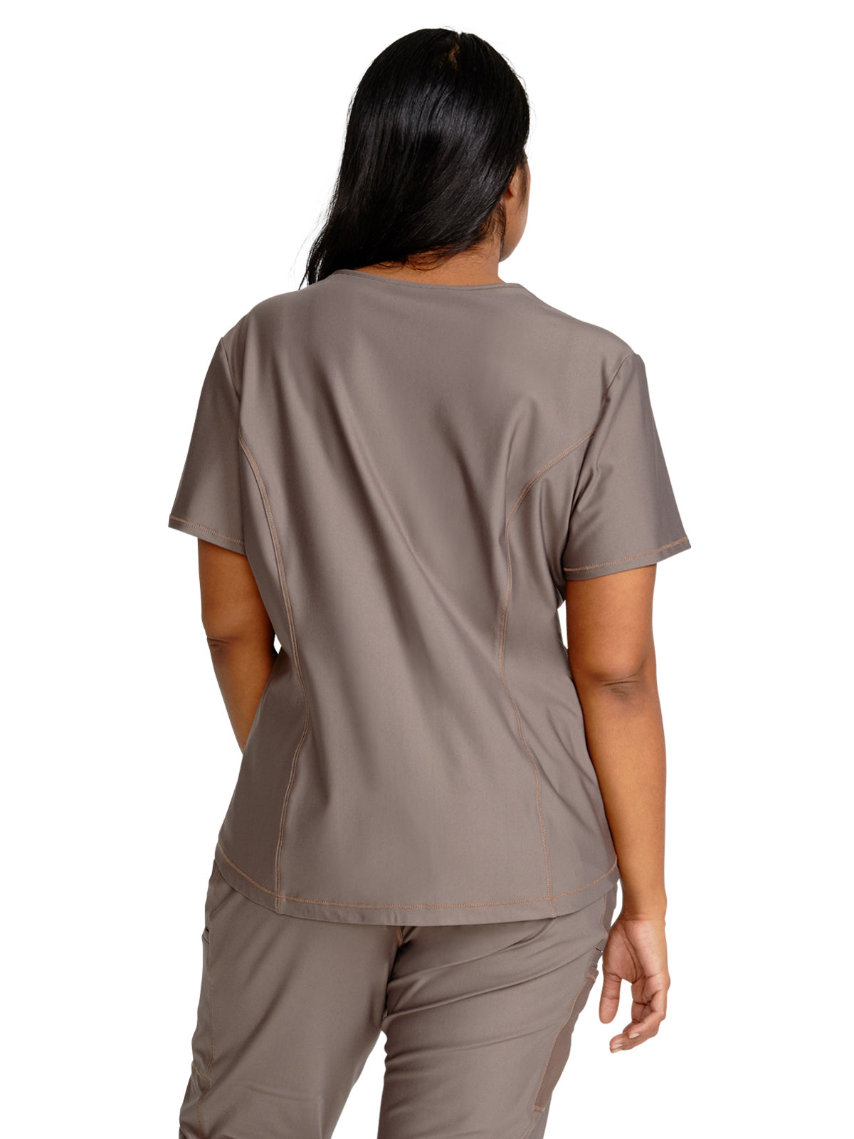 Women's 1-Pocket Tuckable V-Neck Scrub Top