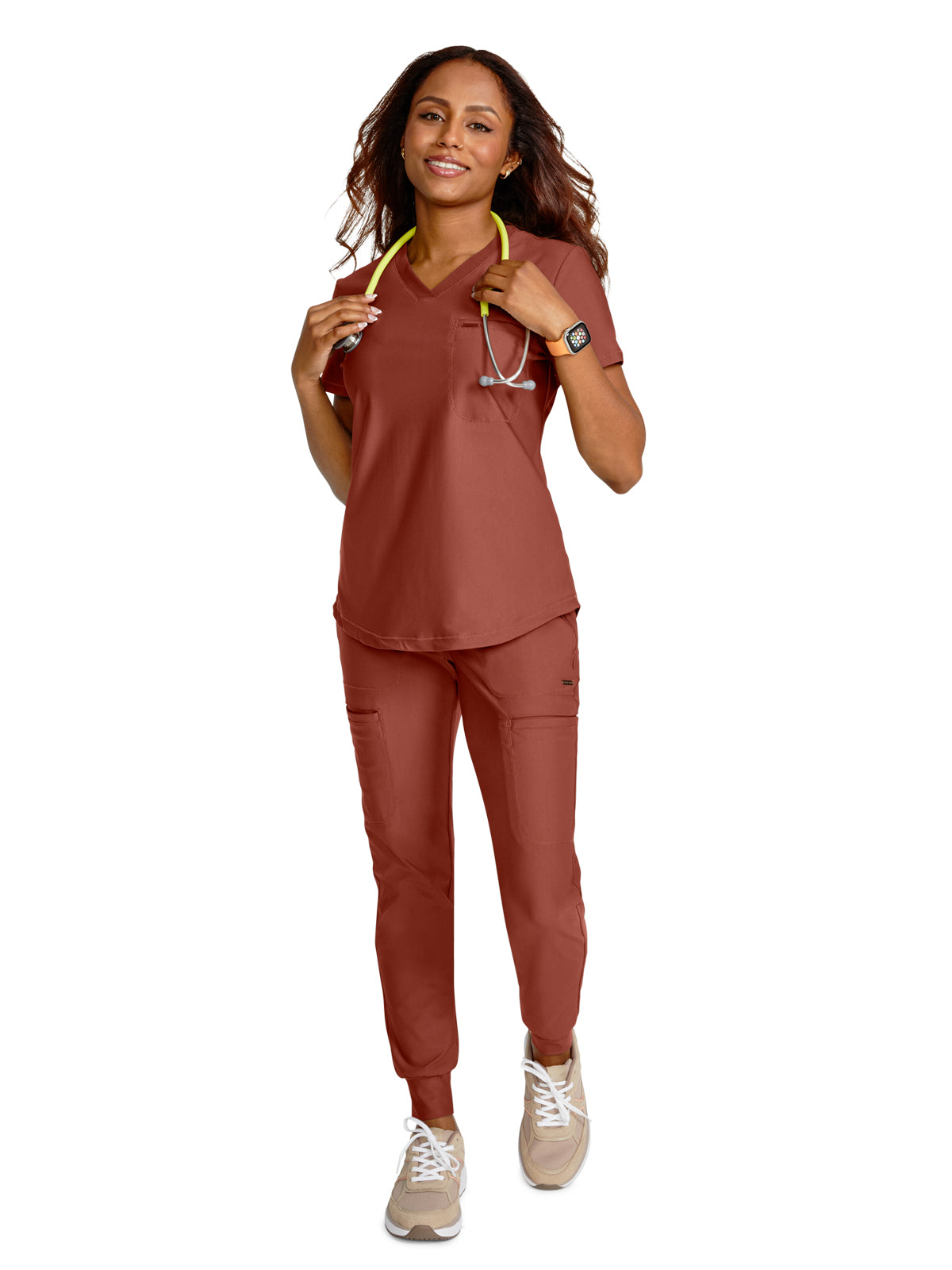 Women's 1-Pocket Tuckable V-Neck Scrub Top