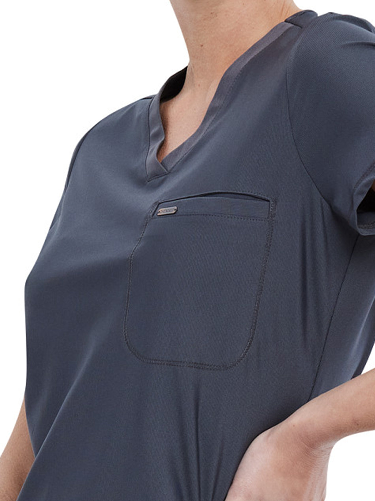 Women's 1-Pocket Tuckable V-Neck Scrub Top