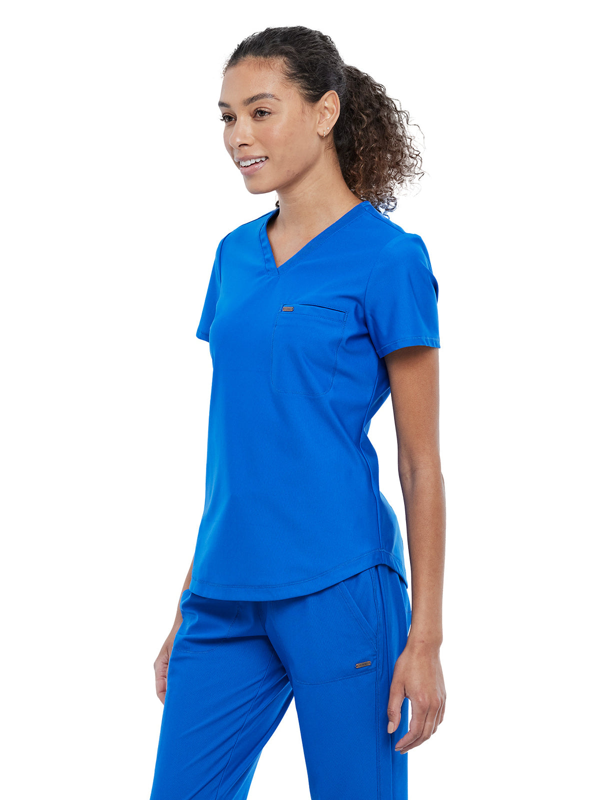 Women's 1-Pocket Tuckable V-Neck Scrub Top