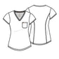 Women's 1-Pocket Tuckable V-Neck Top