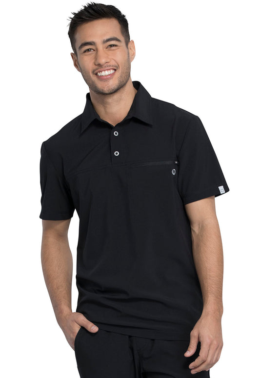 Men's 1-Pocket Tuckable Zipper Polo Top