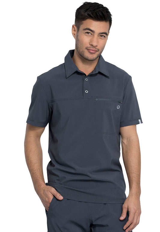 Men's 1-Pocket Tuckable Zipper Polo Top