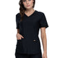 Women's Curved Hemline V-Neck Scrub Top